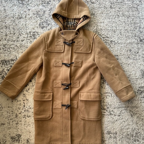 Burberry Tan Hooded Toggle Coat - Picture 2 of 10